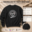 Personalized Pet Photo, Background, Name & Optional Est Year Unisex Sweatshirt – Custom Dog or Cat Owner Gift