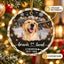 Personalized Christmas Ornament – Custom Pet Memorial Dog & Cat Photo Glass Ornament, Forever Loved Gift