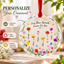 Personalized Family Flower Glass Ornament with Custom Names – Every Bloom Represents Someone We Love Keepsake Gift