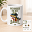 We Hooked The Best Dad Personalized Fishing Mug for Dad with Kids' Names