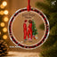 Soon to be Family of 3 Christmas Ornament, Personalized Pregnancy Ornament, Baby Announcement Glass Ornament