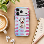 Custom Phone Case – Personalized Pet Portrait & Name, Watercolor Pet Photo Case, Gift for Pet Lovers