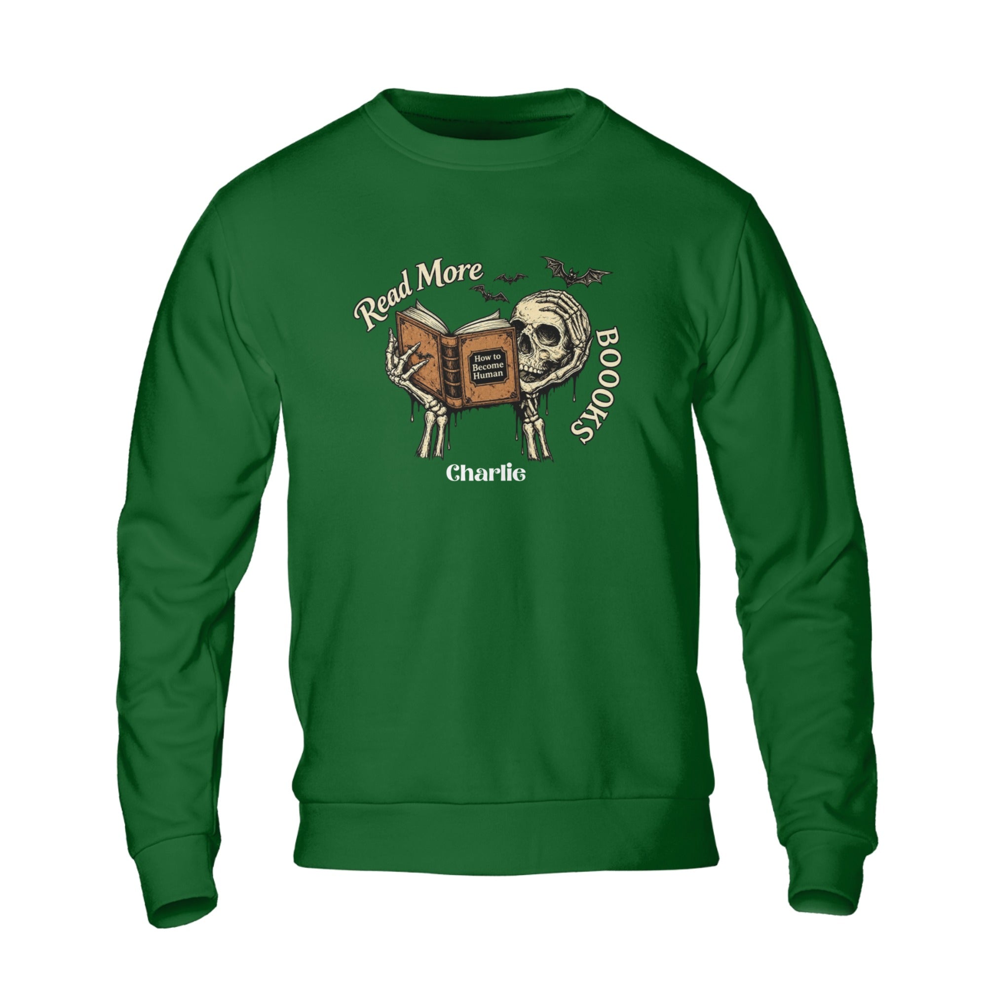 Custom Name Read More Books Unisex Sweatshirt