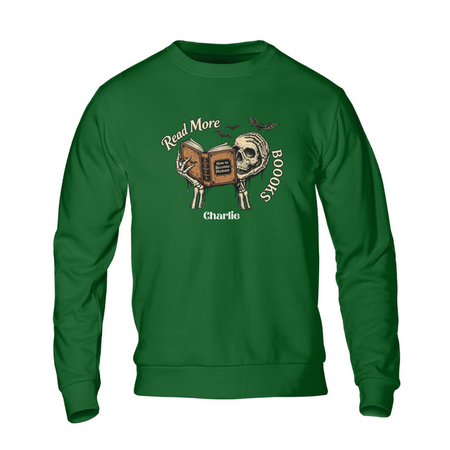 Custom Name Read More Books Unisex Sweatshirt Main Image