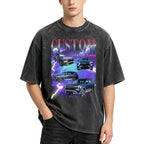 Custom Vintage Car Shirt, Personalized Car Name Tee, Racing Bootleg T-Shirt, Motorsports Gift