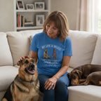 Personalized Pet Photo, Quote & Name Unisex T-Shirt – Custom 1–5 Dog or Cat Images Gift