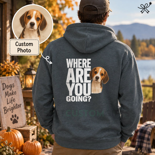 Dog Lover Gifts, Custom Pet Gifts, Personalized Pet Gifts, Pet Memorial Gifts- Where Are You Going Pet Lovers Hoodie Hover Image