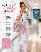 Nursing Is My Ministry - Personalized Lined Tote Bag