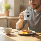 Cat We Love You Dad/Mom - Personalized Mug White