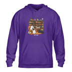 Halloween Ghost Reading Books With Black Cat Unisex Hoodie