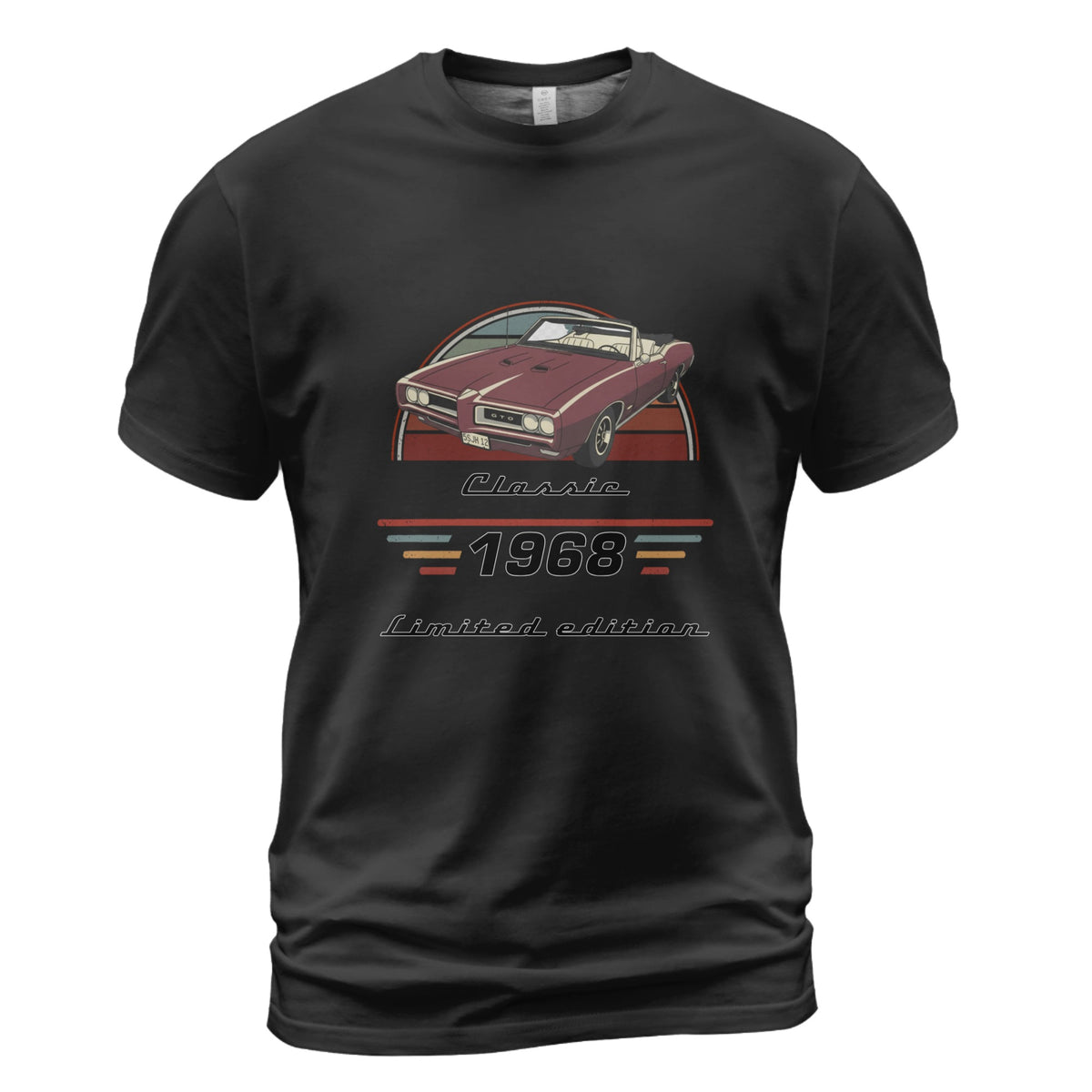 Custom Car T-Shirt, Car Graphic Tee, Gift for Car Lovers – Personalized Car T-Shirt with Photo, Year & Text, Retro Design
