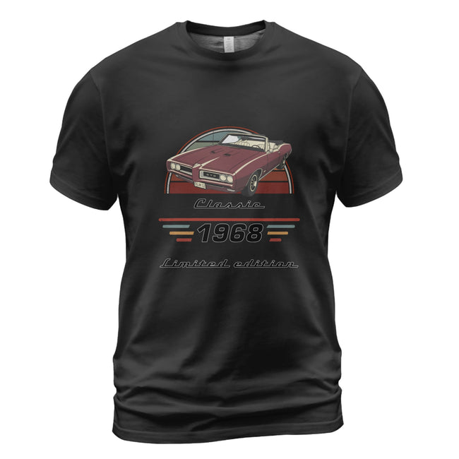Custom Car T-Shirt, Car Graphic Tee, Gift for Car Lovers – Personalized Car T-Shirt with Photo, Year & Text, Retro Design Main Image
