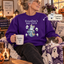 Grandma's Boo Crew Retro Halloween Blue Denim Ghost Personalized Sweatshirt, Spooky Sweatshirt for Grandma, Mom