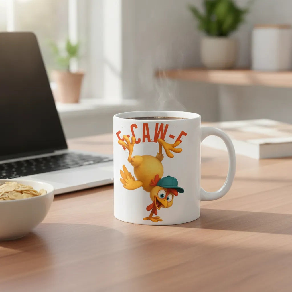 Personalized Funny Bird & Animal Ceramic Mug 11oz – Custom Animal Mood Coffee Cup Gift