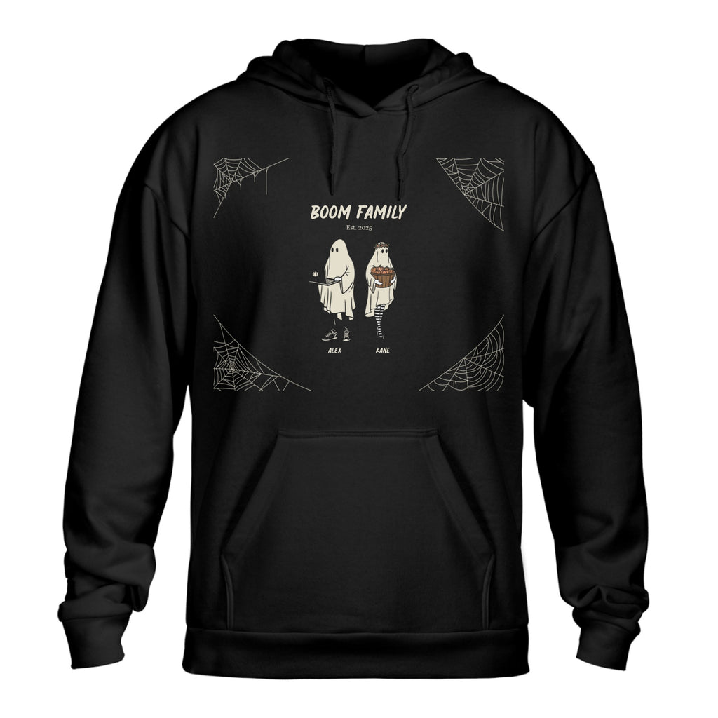 Personalized Ghost Family Hoodie – Custom Halloween Family Hoodie