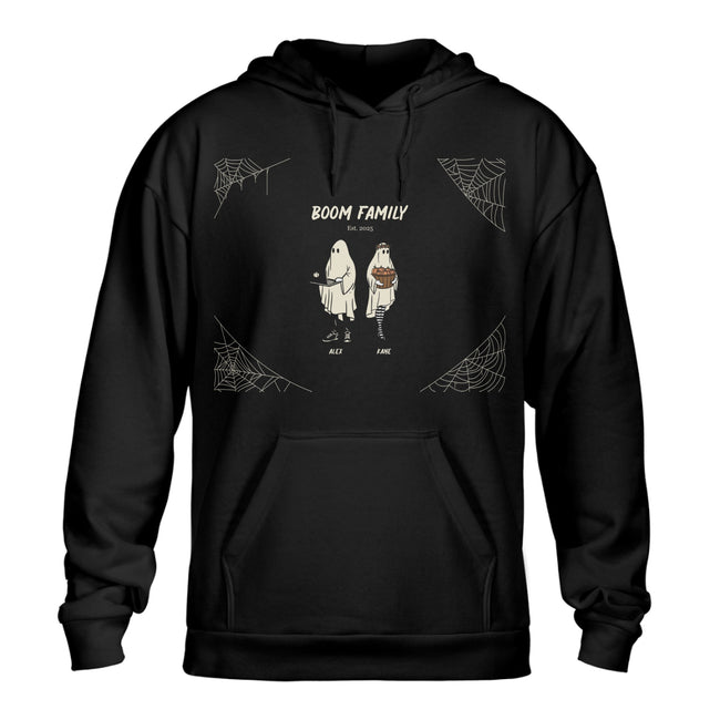 Personalized Ghost Family Hoodie – Custom Halloween Family Hoodie Main Image