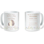 Happy 1st Mother's Day As My Grandma Mommy Auntie Calendar Keepsake Personalized Mug