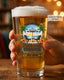 Custom Poolside Party Beer Glass - Personalized Summer Vacation And Travel Gifts For Mom, Dad, Brother, Sister - Beachside Paradise