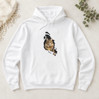 Behind The Scratch Personalized Pet Photo Unisex Hoodie – Custom Dog Cat Image, Name & Font Gift