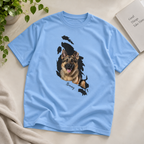 Behind The Scratch Personalized Pet Photo Unisex T-Shirt – Custom Dog Cat Image, Name & Font Gift