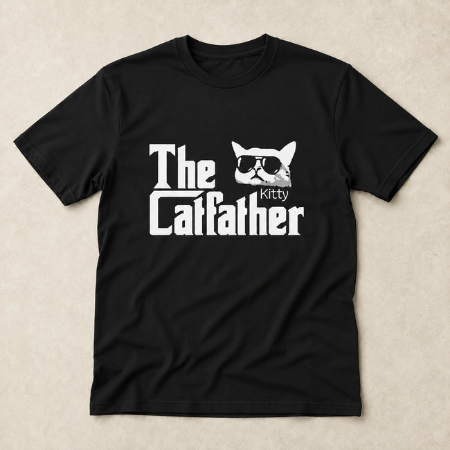 Cat Dad T-Shirt, Personalized Cat Shirt, Custom Cat Shirt, Cat Lover Shirt, Cat Lover Gift Main Image
