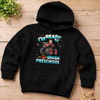 Custom Face Kid Riding Monster Truck Back To School Youth Hoodie
