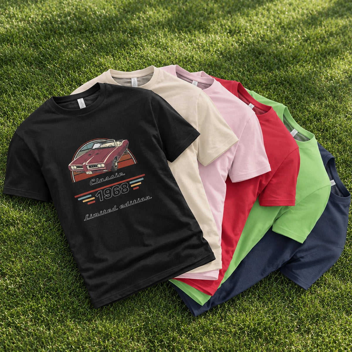 Custom Car T-Shirt with Your Photo, Year & Text – Personalized Gift for Car Lovers