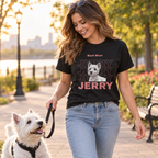 Custom Pet TShirt Dog Photo + Name, Dog Vintage Tee, Gift For Dog Lovers, Dog Mom Gifts