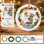 Custom Photo Dog Cat Ceramic Ornament - Personalized Ornament 2-Side Printed