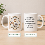 Custom Photo Colored Pencil Sketch Dog Cat Pet Portrait - Personalized Mug