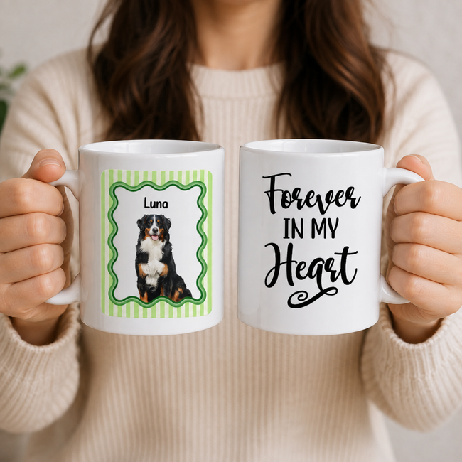 Custom Photo Colored Pencil Sketch Dog Cat Pet Portrait - Personalized Mug Main Image