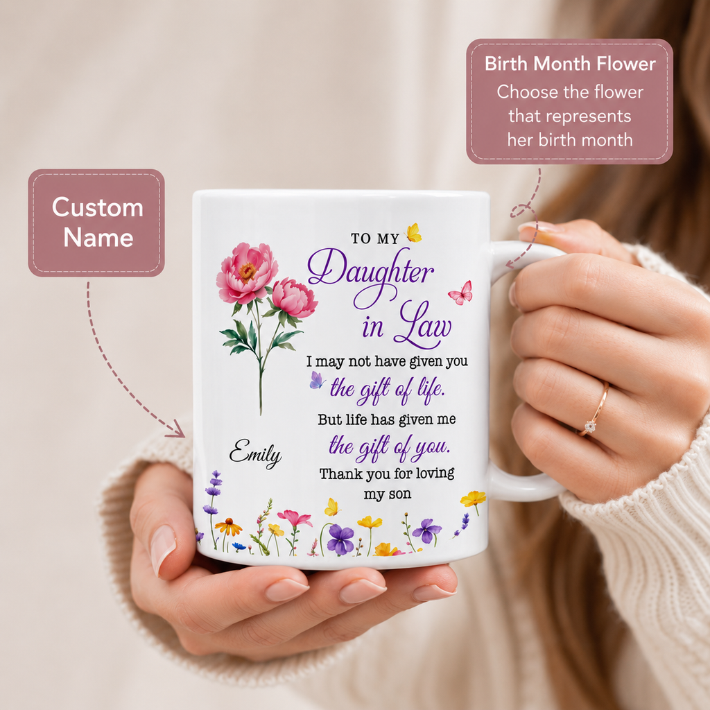 To My Daughter In Law Gift, Coffee Mug, Gift For Daughter-in-law Lovers