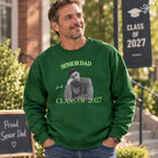 Custom Retro Senior Mom 2027 Comfort Sweatshirt- Personalized Class of 2027 Gift, Proud Family Gift