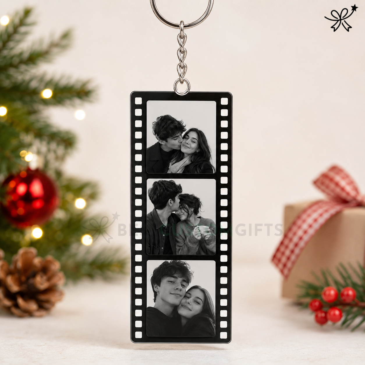 Custom Double-Sided Acrylic Photo Booth Keychain
