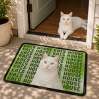 Custom Doormat, Custom Pet Portrait & Name, Watercolor Style Welcome Mat, Gift for Pet Lovers