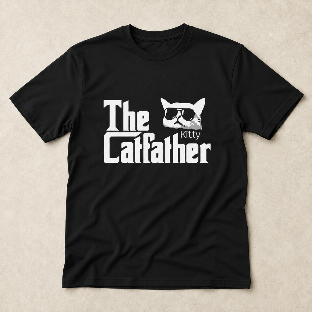 Personalized Cat Dad Unisex T-Shirt – Custom Number of Cats & Cat Names Gift