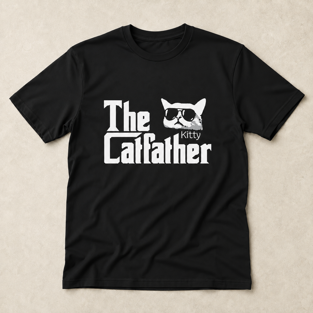 Personalized Cat Dad Unisex T-Shirt – Custom Number of Cats & Cat Names Gift