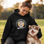 Personalized Pet Photo, Background, Name & Est Year Unisex Hoodie – Custom Dog or Cat Owner Gift
