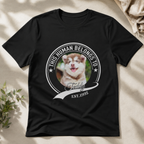 Personalized Pet Photo, Name & Est Year Unisex T-Shirt – Custom Dog or Cat Owner Gift
