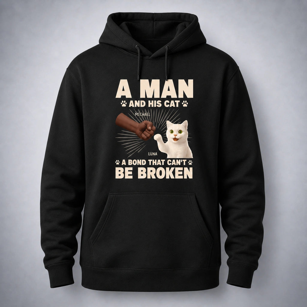 Personalized Cat Hoodie, Cat Dad Hoodie, Cat Name Hoodie, Cat Breed Hoodie, Cat Lover Gift