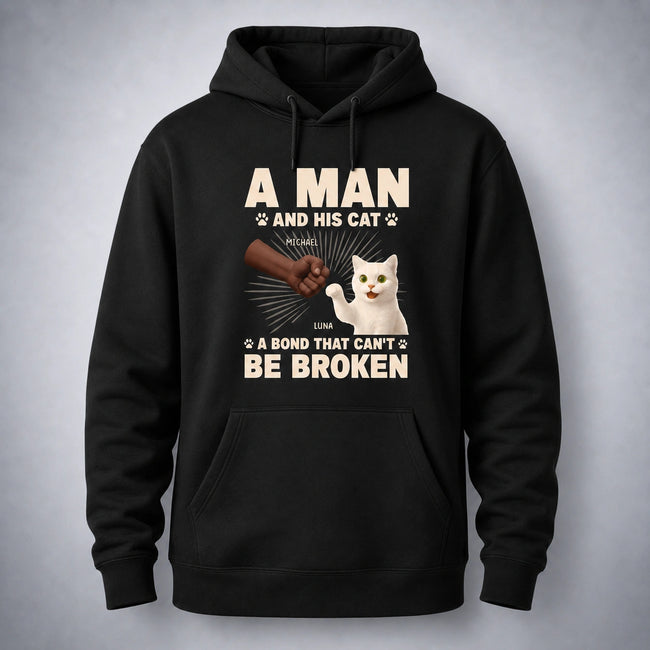 Personalized Cat Hoodie, Cat Dad Hoodie, Cat Name Hoodie, Cat Breed Hoodie, Cat Lover Gift Main Image