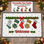 Personalized Christmas Doormat, Welcome Mat  – Custom Welcome Mat, Custom Family Doormat with Stockings