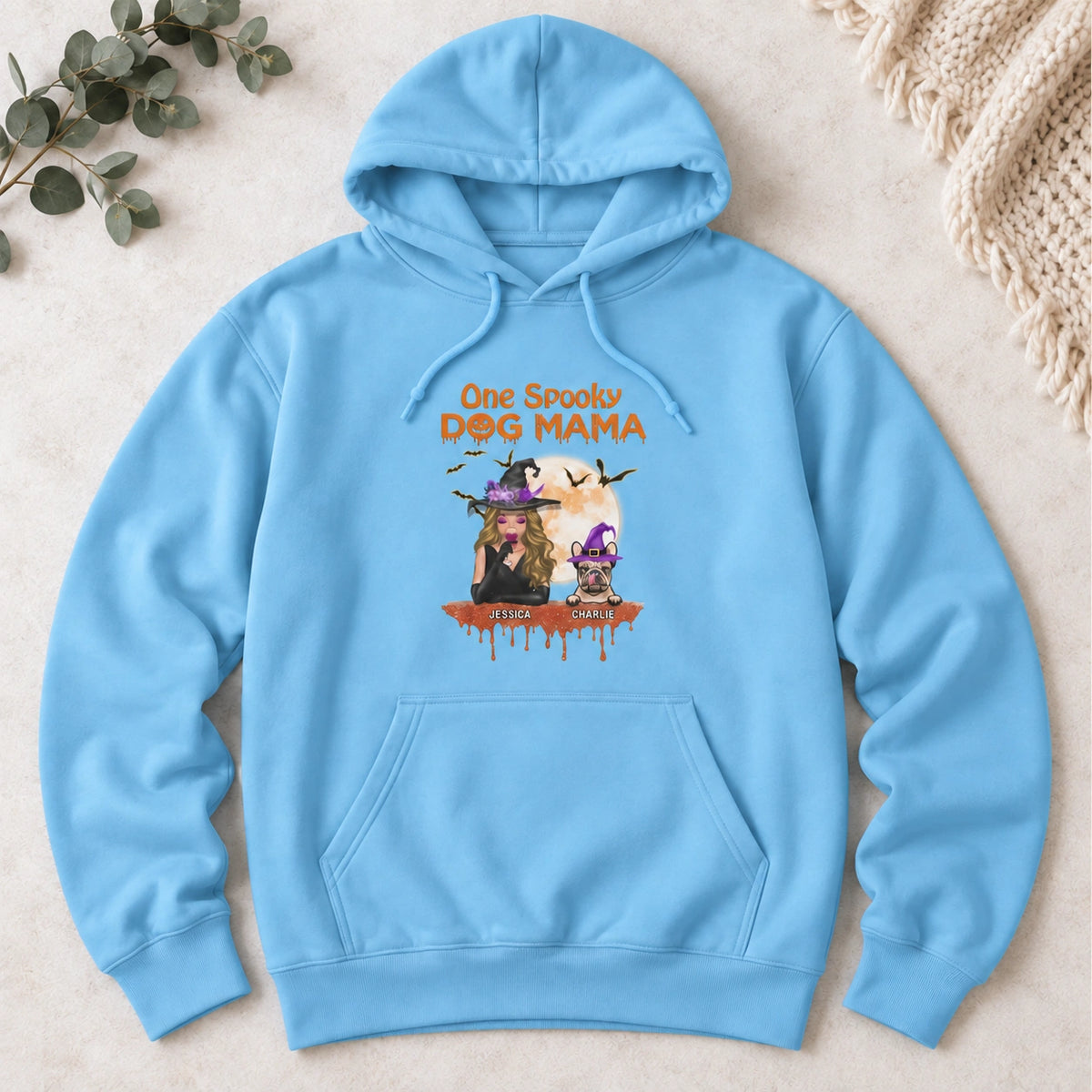 Personalized Dog Hoodie, Custom Dog Hoodie, Halloween Dog Hoodie, Dog Mom Hoodie, Dog Lover Gift
