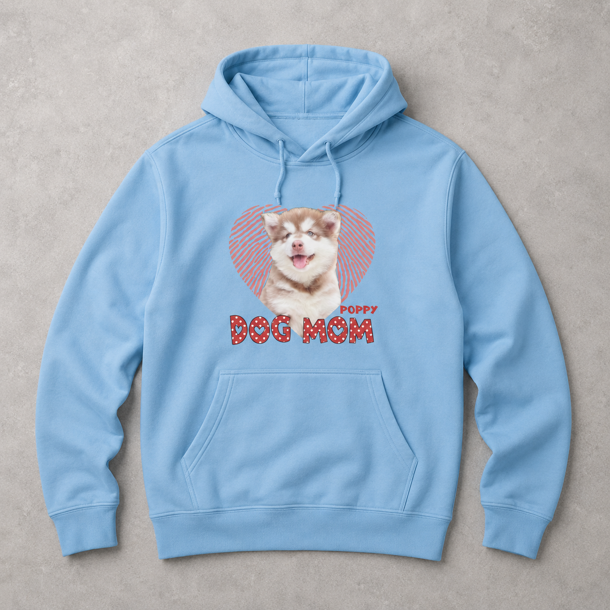 Personalized Dog Mom or Cat Mom Photo & Name Unisex Hoodie – Custom 1–2 Pet Images Gift