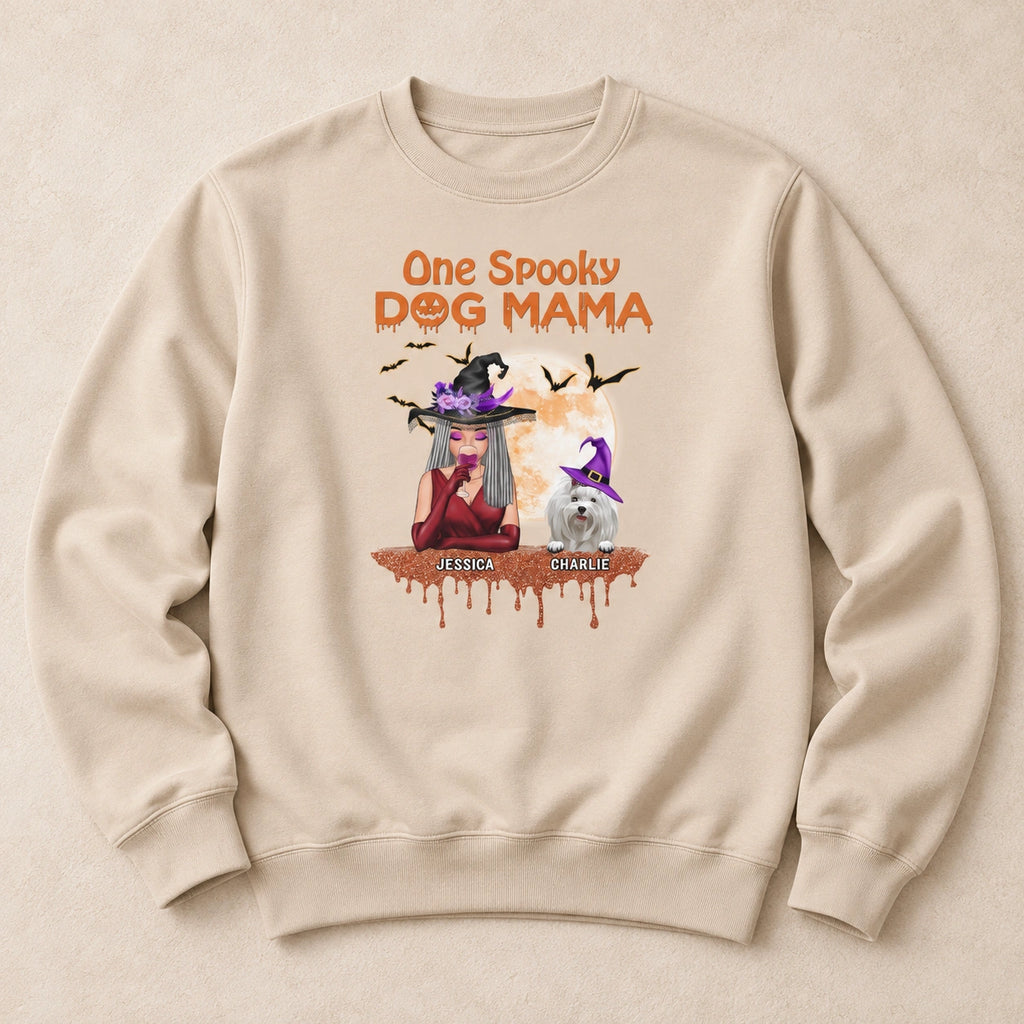 Personalized Dog Sweatshirt, Custom Dog Sweatshirt, Halloween Dog Sweatshirt, Dog Mom Sweatshirt, Dog Lover Gift
