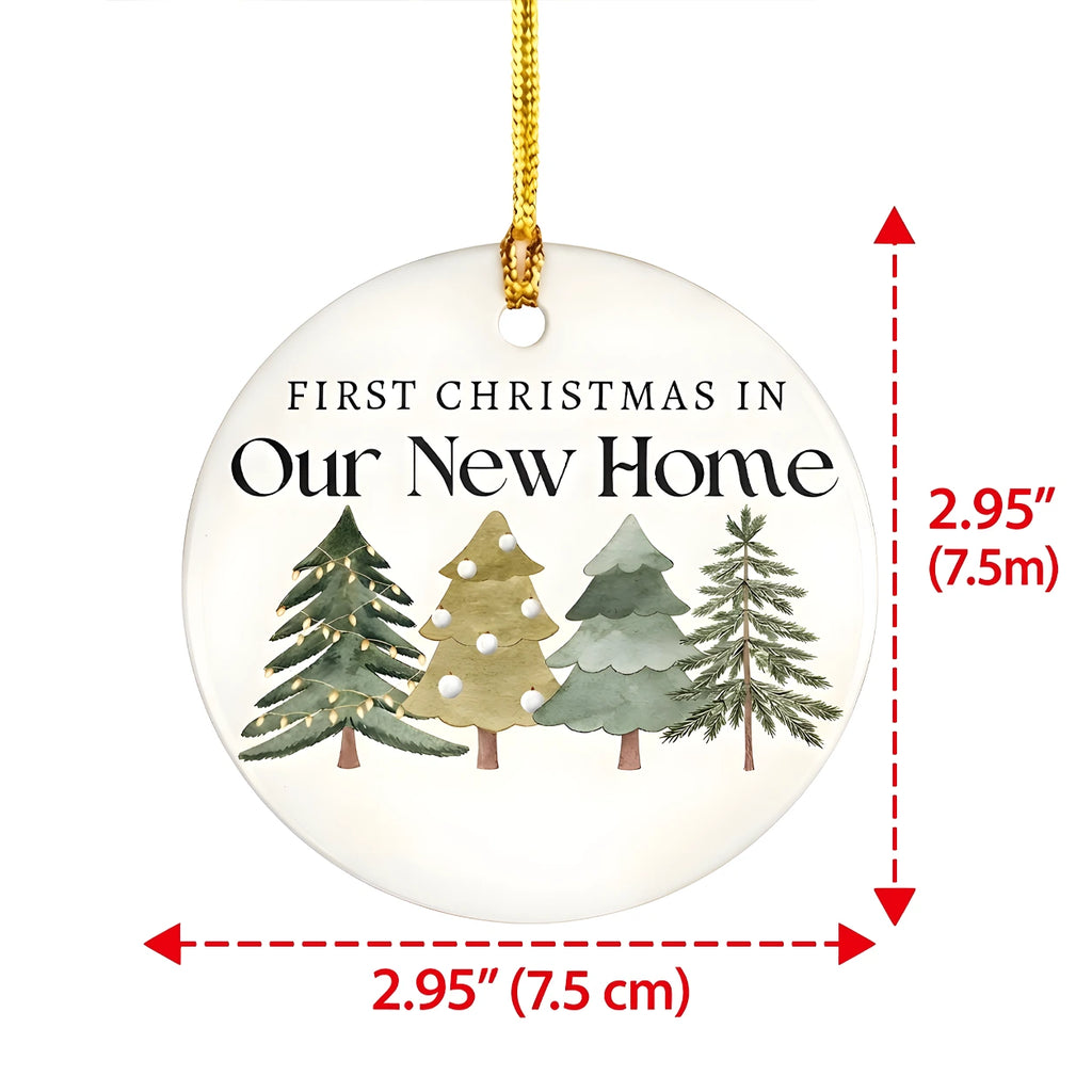Personalized First Christmas in Our New Home Ornament, Housewarming & Christmas Gift