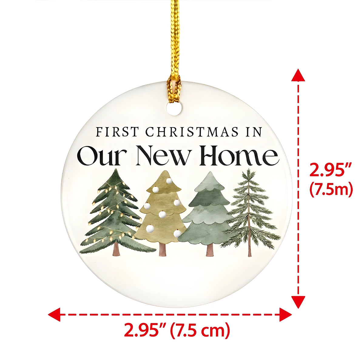Personalized First Christmas in Our New Home Ornament, Housewarming & Christmas Gift