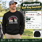 Personalized Golf Gift, Golf Sweatshirt, Golf Gifts for Men, Golf Lover Gift, Golf Dad Gift