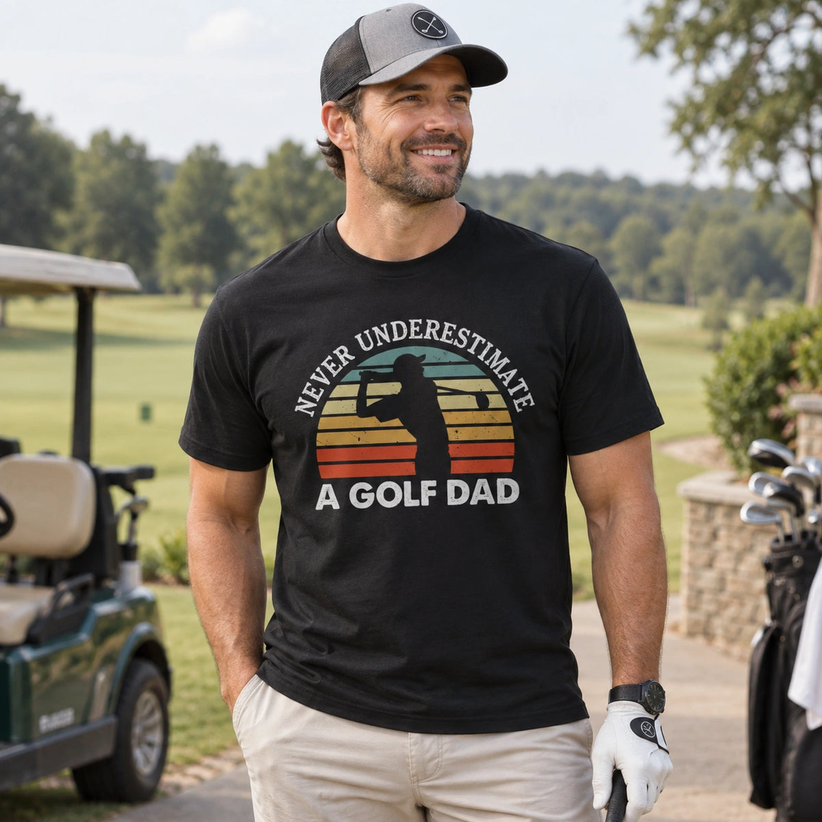 Personalized Golf Shirt, Custom Golf Shirt, Golf Dad T-Shirt, Golf Lover Gift, Golf Dad Gift