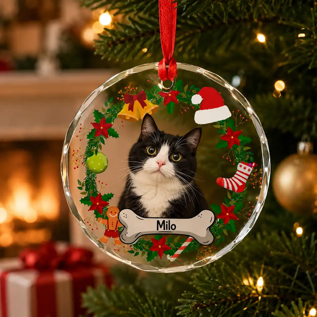 Personalized Pet Photo Ornament – Custom Dog Ornament or Cat Ornament, Gift for Pet Lovers Main Image